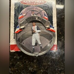 Vintage Hallmark Satchel Paige Ornament 1994